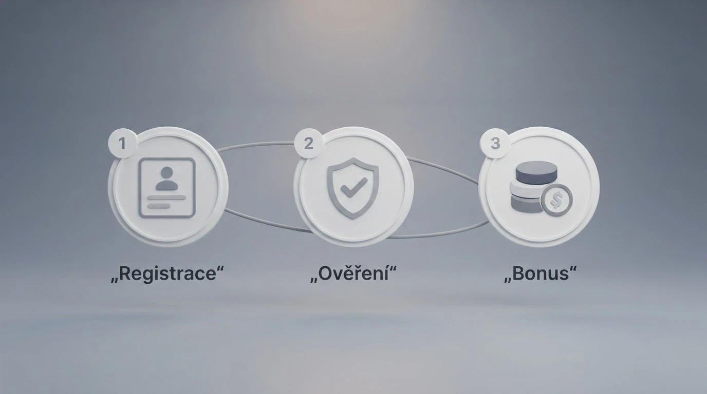Tříkrokový postup registrace v online casinu — formulář, ověření identity, připsání bonusu
