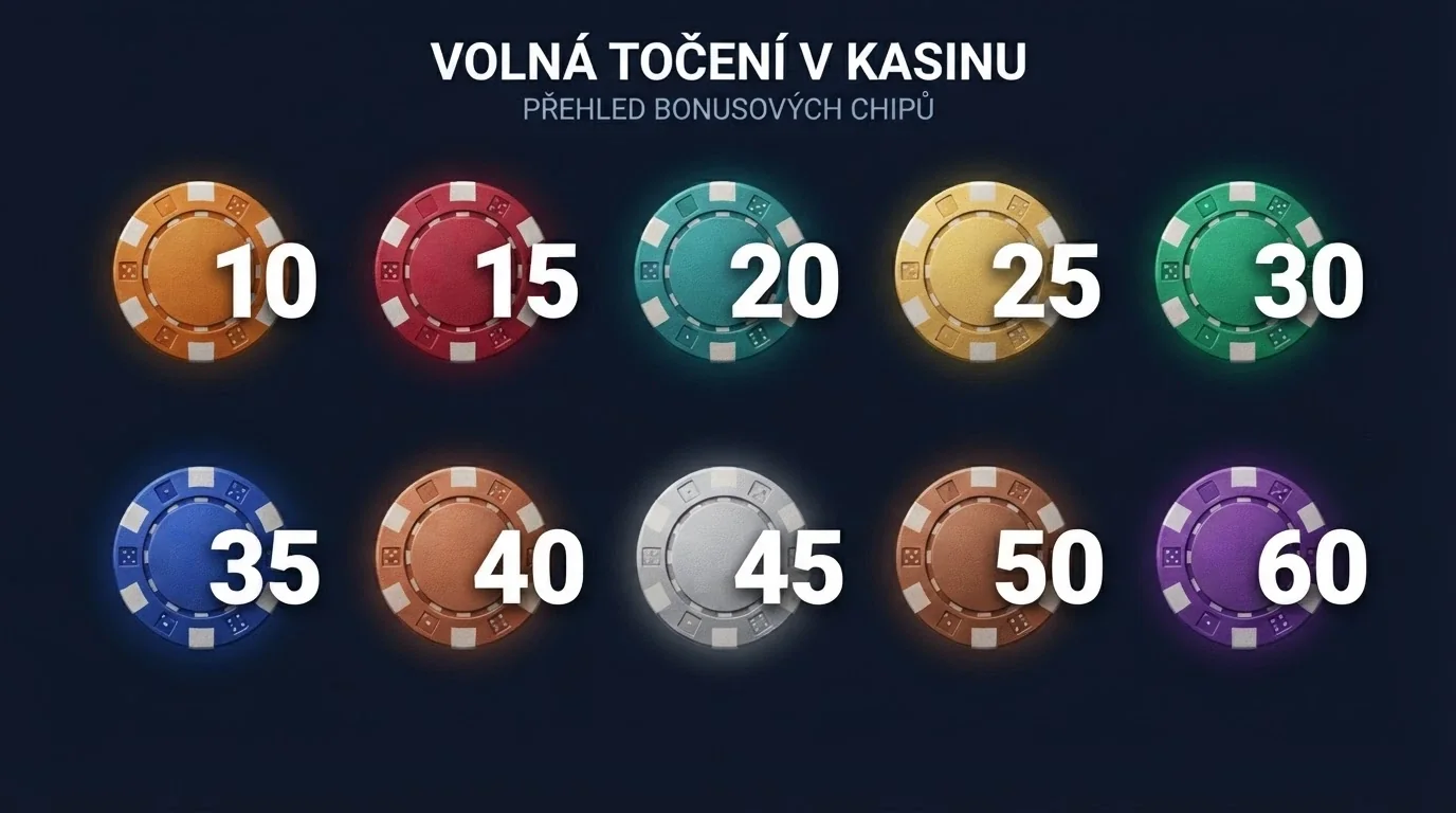 Srovnávací grafika deseti log licencovaných českých casin s klíčovými čísly vedle každého z nich