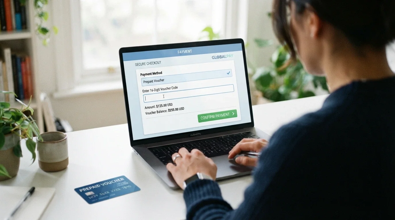 obrazovka pokladny online casina s vybranou platební metodou Paysafecard a polem pro zadání kódu