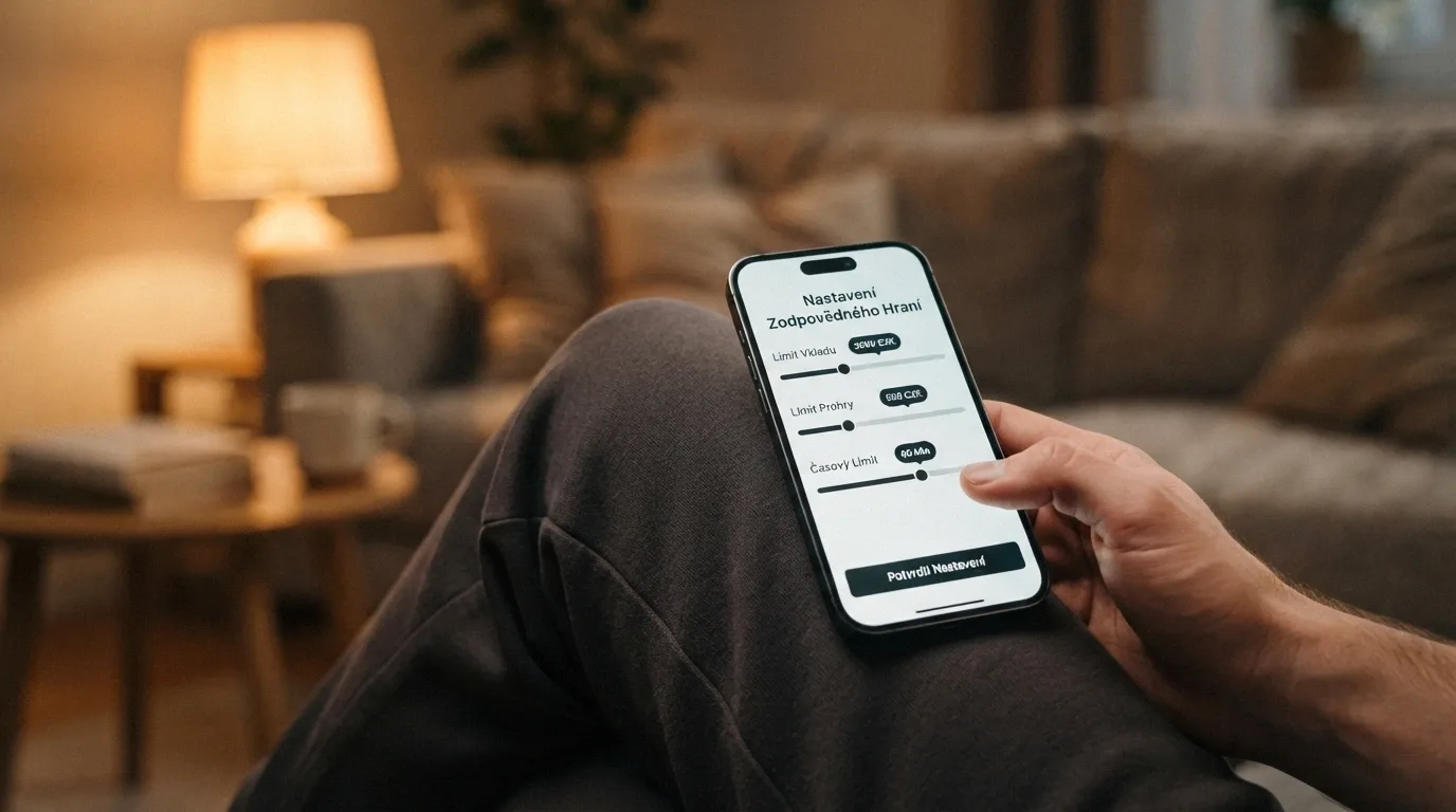 Nastavení herních limitů v uživatelském rozhraní online casina — posuvníky pro vklad, prohru a čas